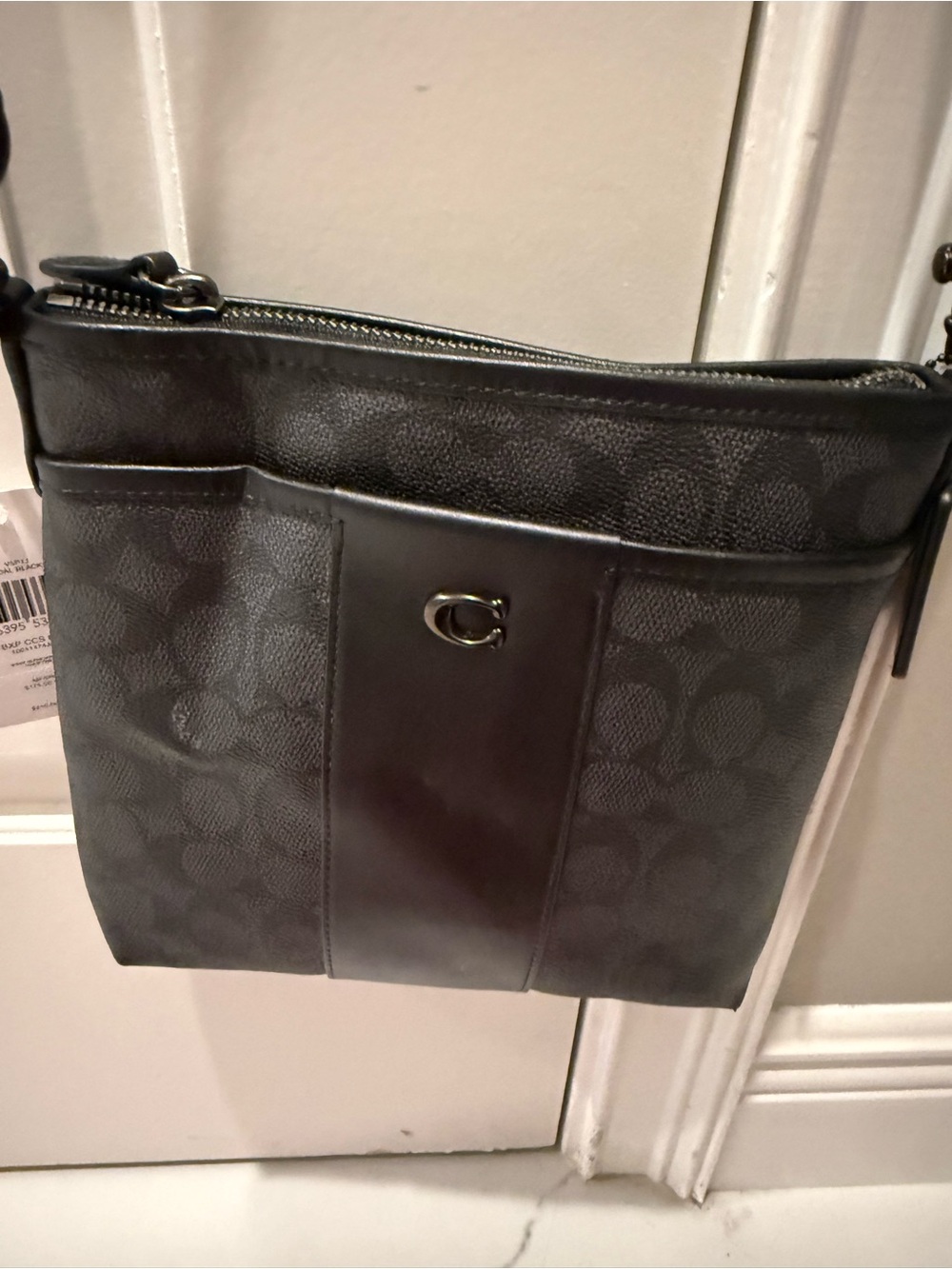 Coach Charcoal/Black Signature Crossbody Bag